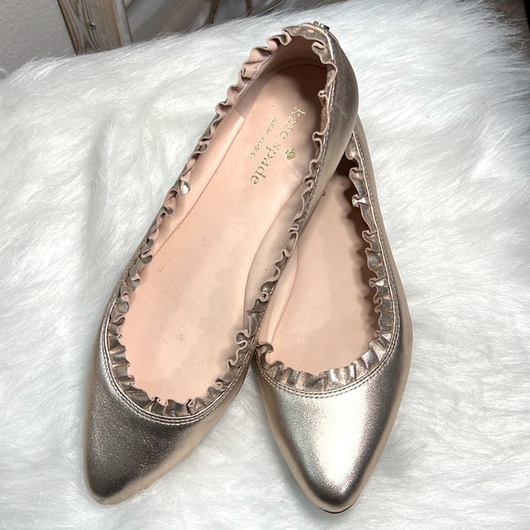 kate spade Shoes - Kate Spade ♠️ Rose Gold Flats